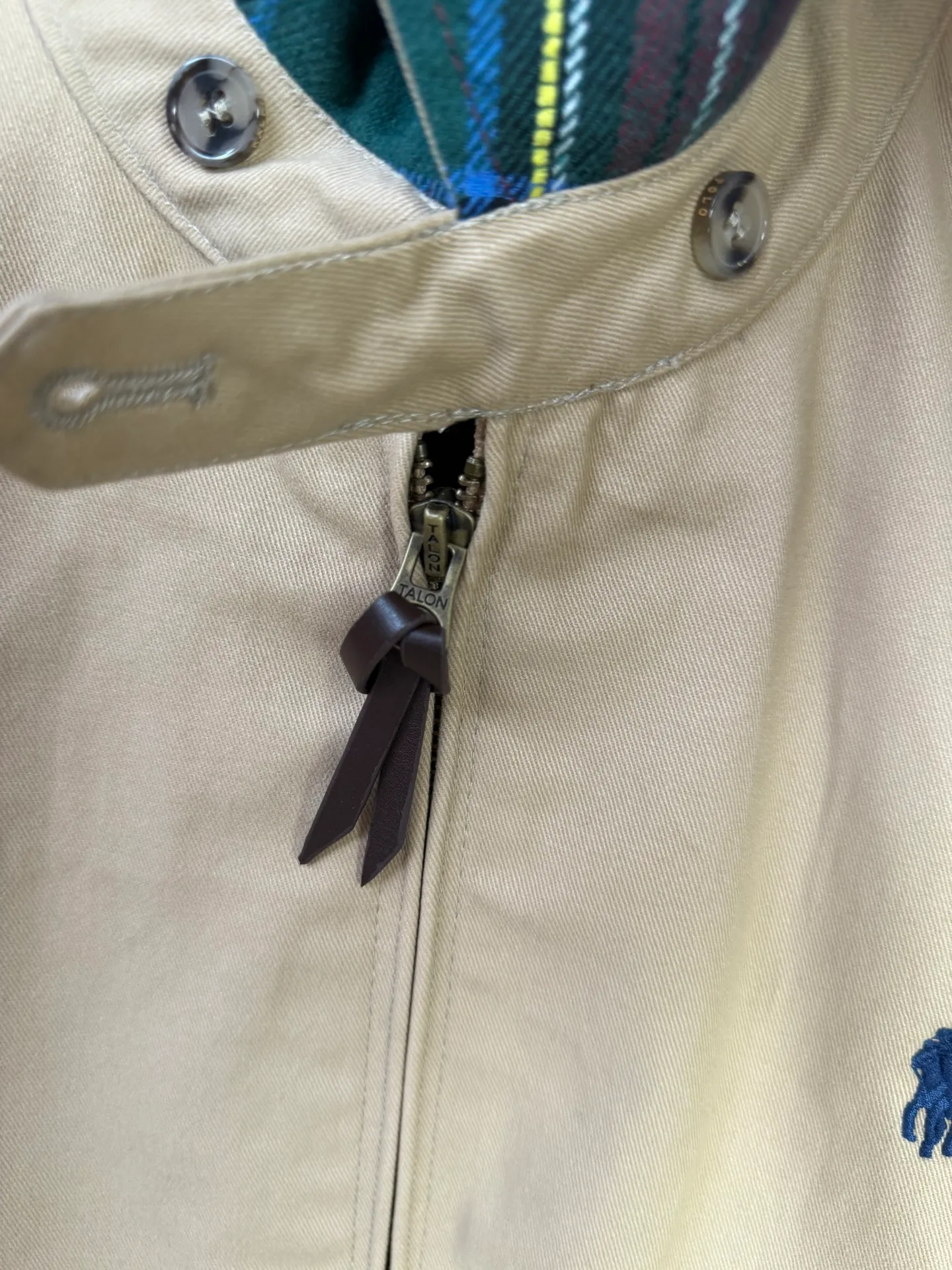 P330 Raff classic pony executive jacket, original twill cotton fabric with inner plaid fabric, customized hardware accessories, fine workmanship inside and outside to maintain the original details, simple version, old money style, casual matching